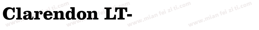 Clarendon LT字体转换